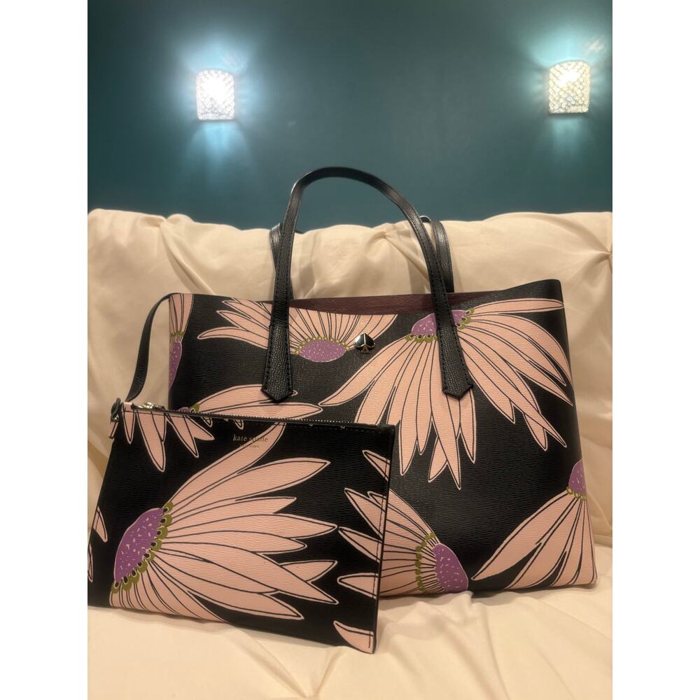 Kate Spade Floral Tote & Zip Pouch NWOT